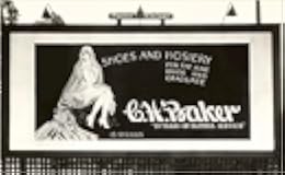 Found Image Press - Shoes and Hose Billboard - Vintage Image