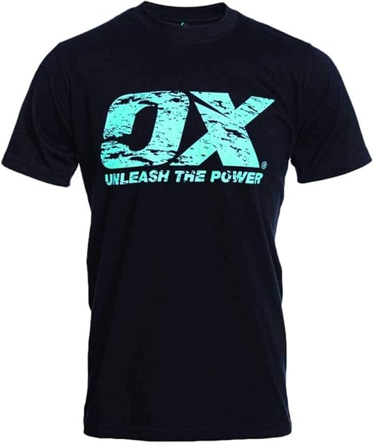 OX Tools Men's - OX Crew Neck T shirt XL Black , Black, XL UK