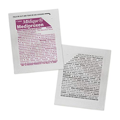 Medique @ Home Mediproxen Compare Active Ingredient To Aleve 50 X 1 (Child Resistant Packaging), White (73750) #TOP4