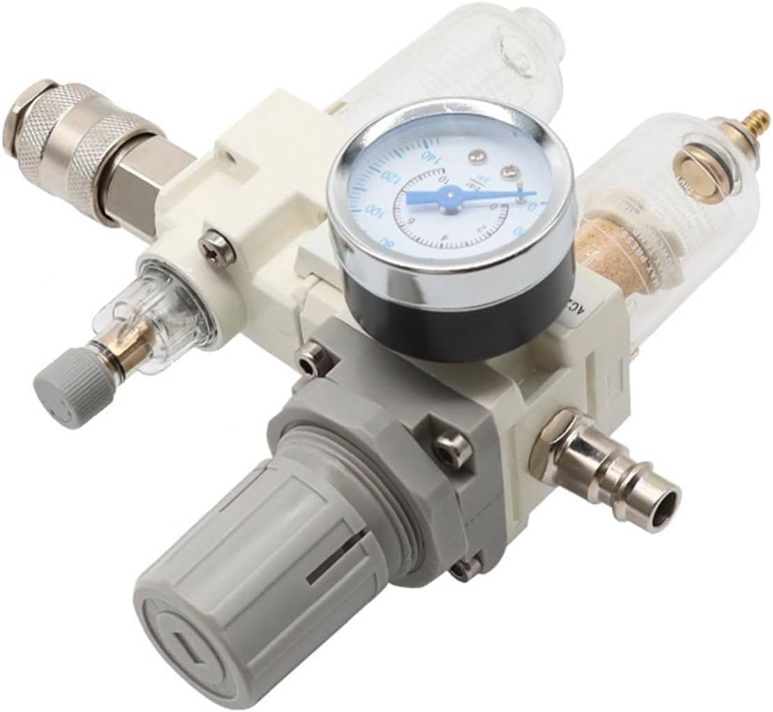 plumbify store Air Filter Pressure Regulator Trap Pneumatic Oil Water Separator Pump Manual Drainage Supply AC2010-02 SMC Type(AC2010-02-SMPM20)