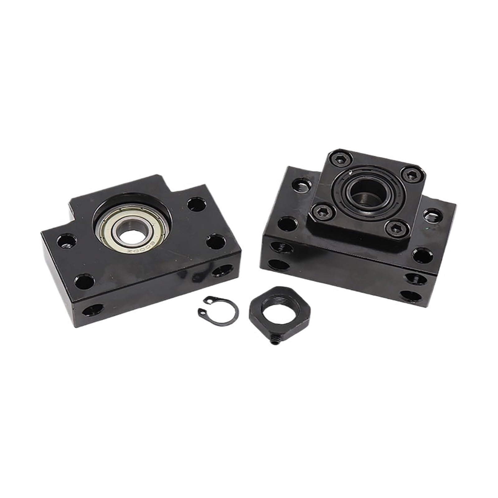 Metal Ball Screw nut 1pcs Precision Ball Screw Set SFS2005 End Machined Ballnut 150mm-1100mm(150MM)