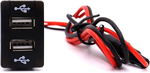 Miniatura 2 de MOTONG Enchufe USB dual para Honda - Puerto de alimentación USB dual de 2.1 A para 14128, Samsun y más (1.457 x 0.945 in)