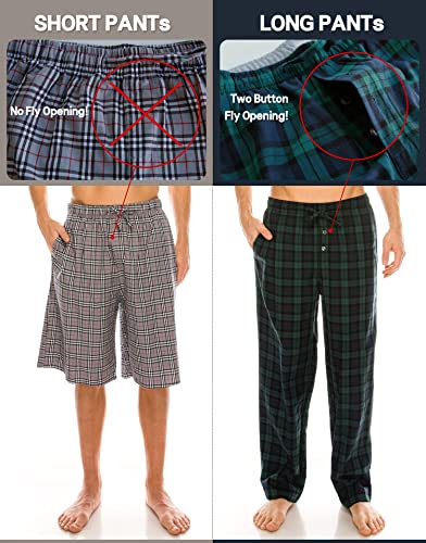 Tinfl MSP_SB011-4 Men'S Plaid Check Cotton Lounge Sleep Shorts Msp-Sb011-Navyred Xl thumb #3