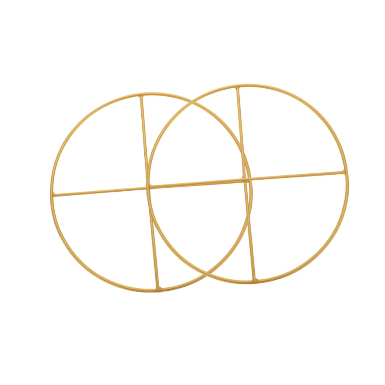 Garneck 2pcs Dreamcatcher Sturdy Iron Craft Hoops for Wreaths Tassels Floral Arrangements for Home Holiday Decorations