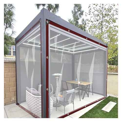 Lona transparente impermeable para evitar lluvia en el porche y la cabaña