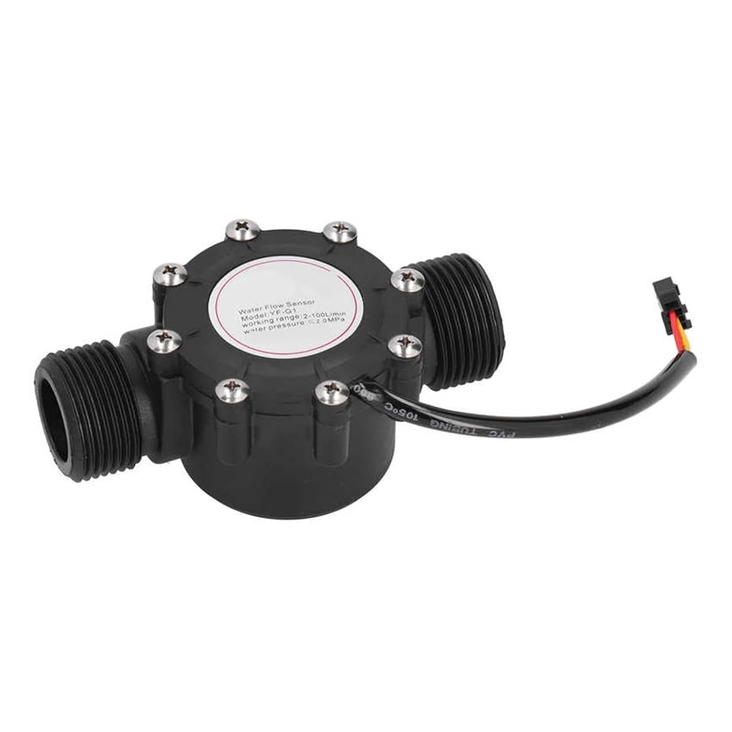 Digital Thread Flow Meter 3-24V Flowmeter Sensor Water Counter Meter G1in Male Thread