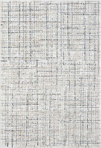 Tapete Abani 8' x 10' Gris con patrón cruzado miniatura 3