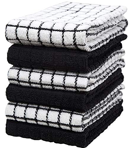 Premium Kitchen Towels (16”x 28”, 6 Pack) – Large Cotton Kitchen Hand Towels