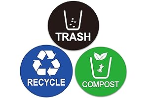 Compost Sticker: Distinctive and Eco-Forward Trash Can Label