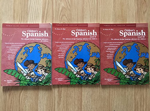 Spanish for Kids: Power-Glide Children's Spanish Adventure Course Activity Books Levels 1-3