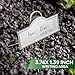 Stainless Steel 304 Plant Labels for Garden Outdoor | Metal Plant Markers Waterproof for Vegetables Herb Seedlings Flowers with 2 Pens | 25 Pack | Label Area 3.74'' x 1.39'' Height 10.75 Inch | Silver