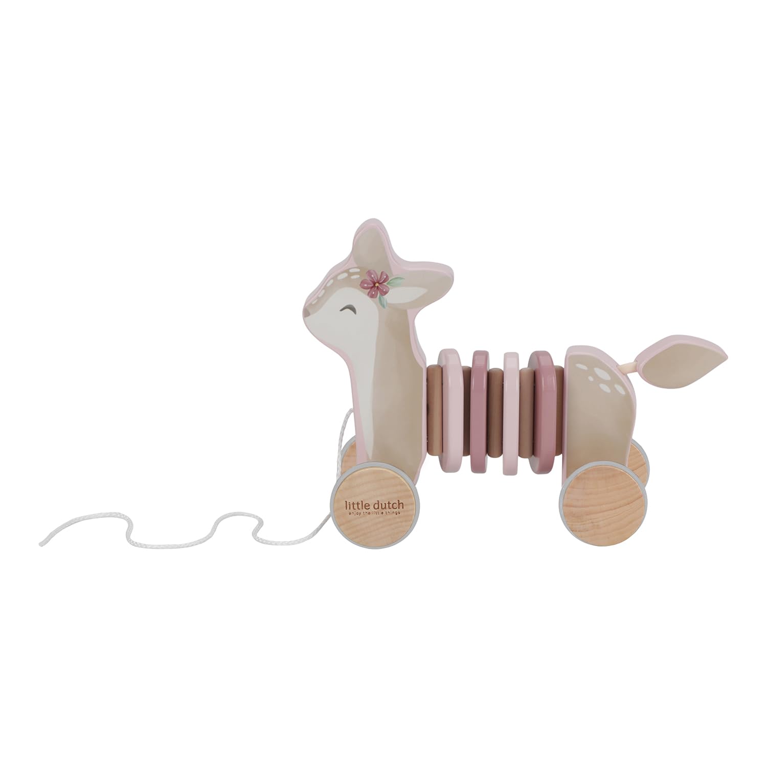 Little Dutch Nachziehtier aus Holz Baby REH - Fairy Garden