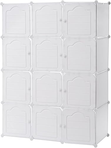 TBVECHI 43.7 x 57.9 x 18.5in, 12 cubos de almacenamiento portátiles para armario multifuncionales, organizador de almacenamiento para ropa,