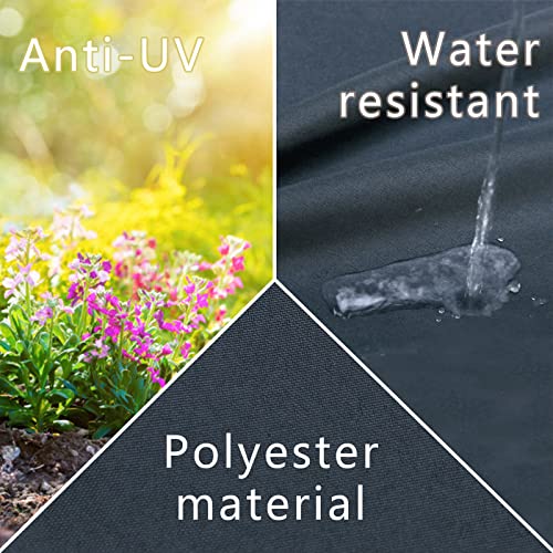 Fkslife Patio Cushion Covers Replacement,Outdoor Patio Cushion Covers Replacement Waterproof (23.6×23.6×3.35 Inches, Dark Grey) #TOP2