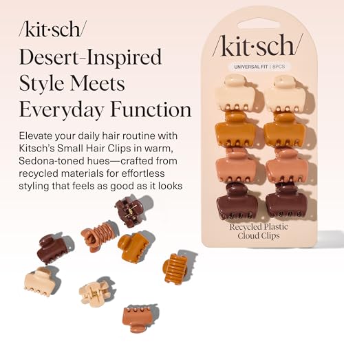 Kitsch Small Hair Clips for Women and Girls - Sedona, 8pc Set - image 2
