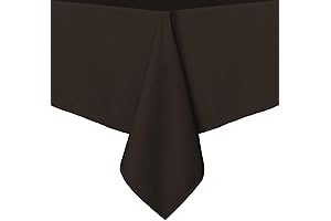 sancua Washable Polyester Rectangle Tablecloth - 60 x 84 Inch - Stain...