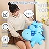 SQEQE Weighted Axolotl Plush Toy, Blue Axolotl Stuffed Animals Cute Plush Pillow, Kawaii Weighted Stuffed Animals Gifts for Girls & Boys Blue 13.8 Inch, 1.6 Lbs #2