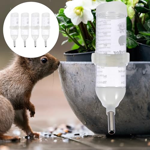 Botella de agua para hámster fijable que soluciona los vuelcos de comederos tradicionales 8
