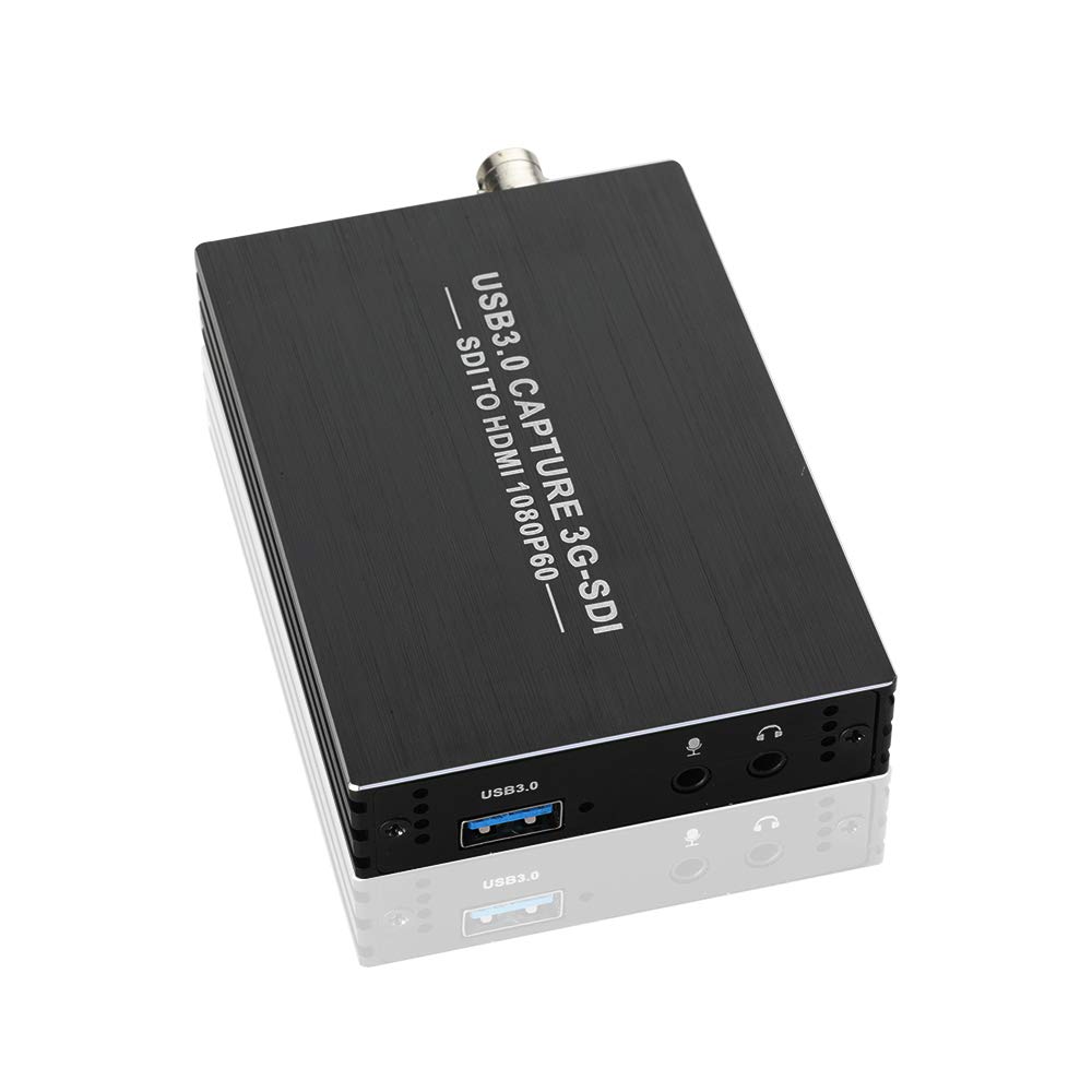 ACHAVE Tarjeta de captura SDI USB 3.0, 1080P 60FPS dispositivo de captura de audio de video con bucle HDMI, tarjeta de grabación de transmisión de juegos para Windows Linux OS X, Plug and Play