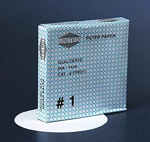 Qualitative Filter Paper, 11.0 cm Diameter, Natural Fiber Paper, Pk 100,210415448