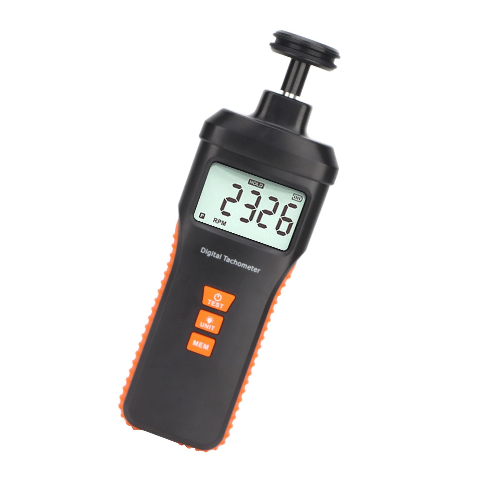 Tacómetro fotoeléctrico no multifuncional Tacómetro de estroboscopio digital Dual Uso para aplicaciones industriales de plástico ABS