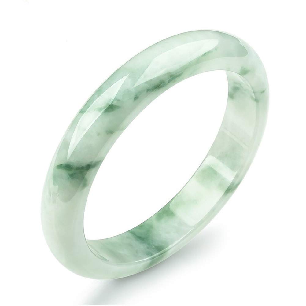 Brazalete de Jade Verde Natural Pulsera de Mujer Accesorios de Joyería Brazalete de Jade Real, 62-64mm