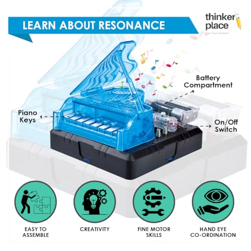 Image of Amazing Piano DIY Kit | Build, Learn & Play | STEM Toy for Kids Age 8+ | Sound Learning Kit with AR Experience | Fun Educational Game