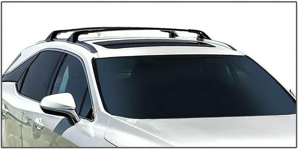 2PCS Aluminum Crossbar Cross Bars Fits for Lexus LX570 2016-2021 Roof Rack Luggage Carrier Roof Rail Rack Black