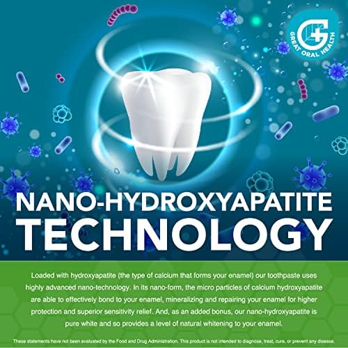Pro-Mineralizer Toothpaste~Nano-Hydroxyapatite Fluoride Free Toothpaste for Sensitive Teeth~Enamel Strengthening & Anti-Cavity Properties~Natural Dental Treatment~Dentist Formulated~Wintermint
