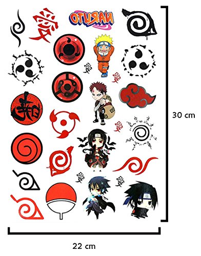 Oiva Naruto Gaara Sasuke Itachi Akatsuki Sharingan Konohagakure Arts Fake Temporary Tattoo Set Buy Online In Azerbaijan At Azerbaijan Desertcart Com Productid