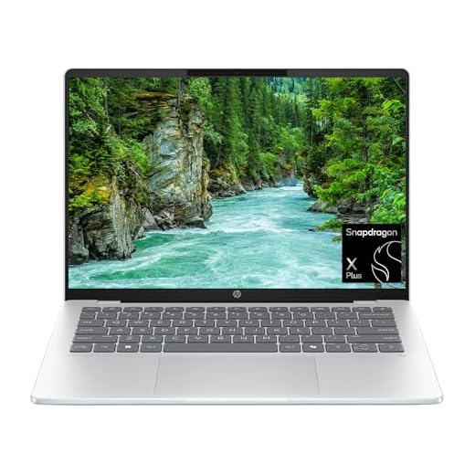 HP OmniBook 5 14 inch Next Gen AI PC, OLED Display, Snapdragon X Plus X1P-42-100, 16 GB RAM, 1 TB SSD, Qualcomm Adreno GPU, Windows 11 Home, Copilot+ PC, Glacier Silver, 14-he0099nr