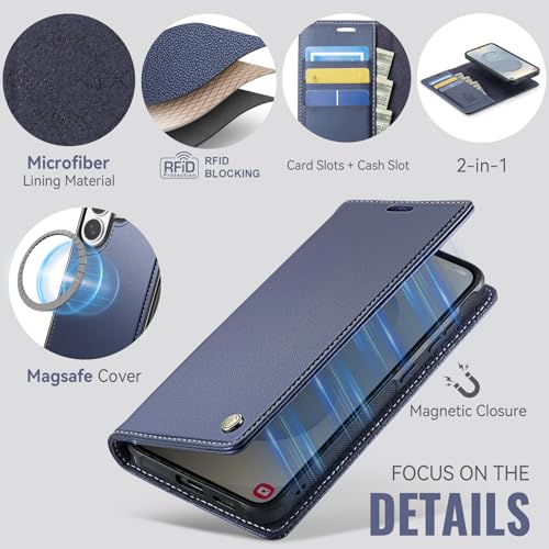 PlusnapX for Samsung Galaxy S26 Ultra 2in1 Detachable Wallet Case, Deepblue by PlusnapX - Used condition - Image 6