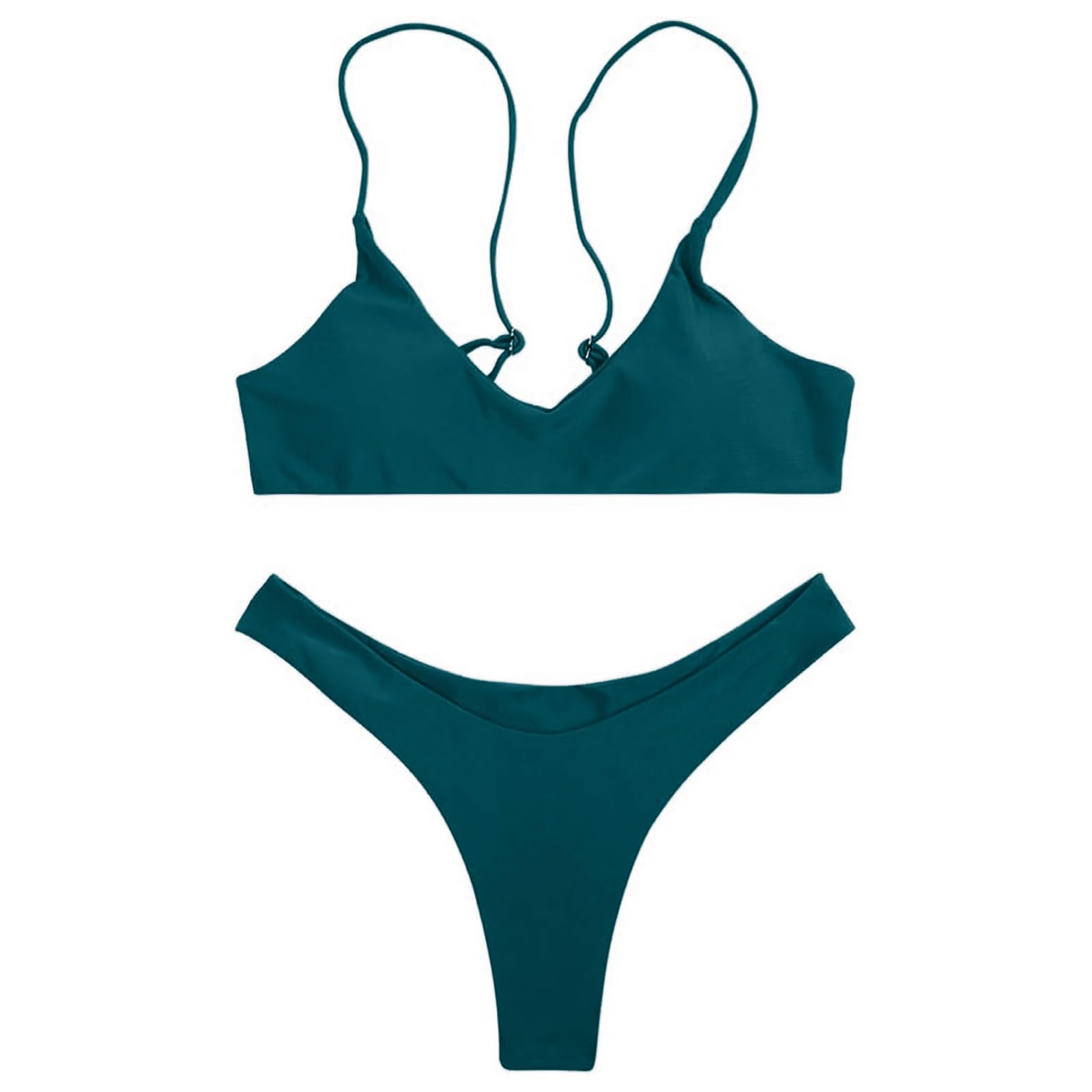 Generisch Bikini para mujer, traje de baño, traje de baño para mujer, sujetador acolchado, vendaje, bikini