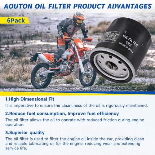 Image of (6-Pack) 49065-0724 49065-7010 Oil Filter Replacement | For kawasaki FX850V FX801V FJ180V FH381-721V FH601-770D FX751-FX1000V Engine Models