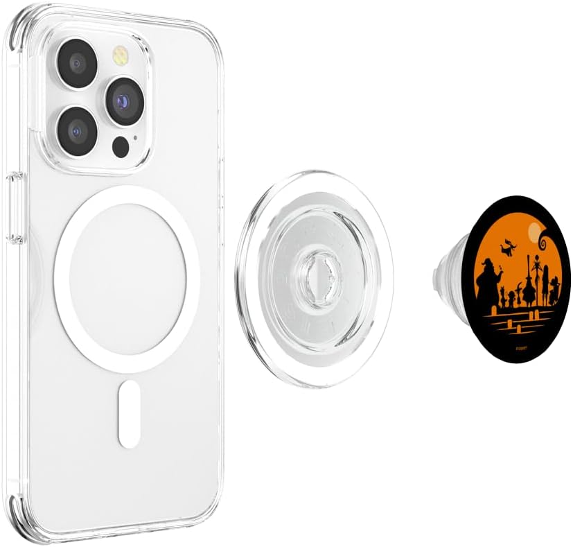Disney The Nightmare Before Christmas Halloween Silhouette PopSockets MagSafe PopGrip for iPhone