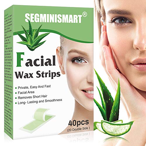 Facial Wax Strips,Hair Removal Wax Strip,Mini Face Wax Strips,Hair Removal Waxing Strips for Eyebrows,Lips,Sensitive Face