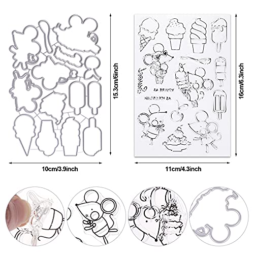 IYSHOUGONG 1 PC Hollow Frame Cutting Dies Background Metal Cut Dies Scrapbooking Cutting Dies for Card Making Album Embossing Cards Decorative - Thumbnail 2