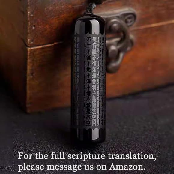 Black Obsidian Necklace Tiger Eye Gemstone Beads Crystal Stone Pendant Healing Chakra Mala Spiritual Necklace for Men Women - Image 3