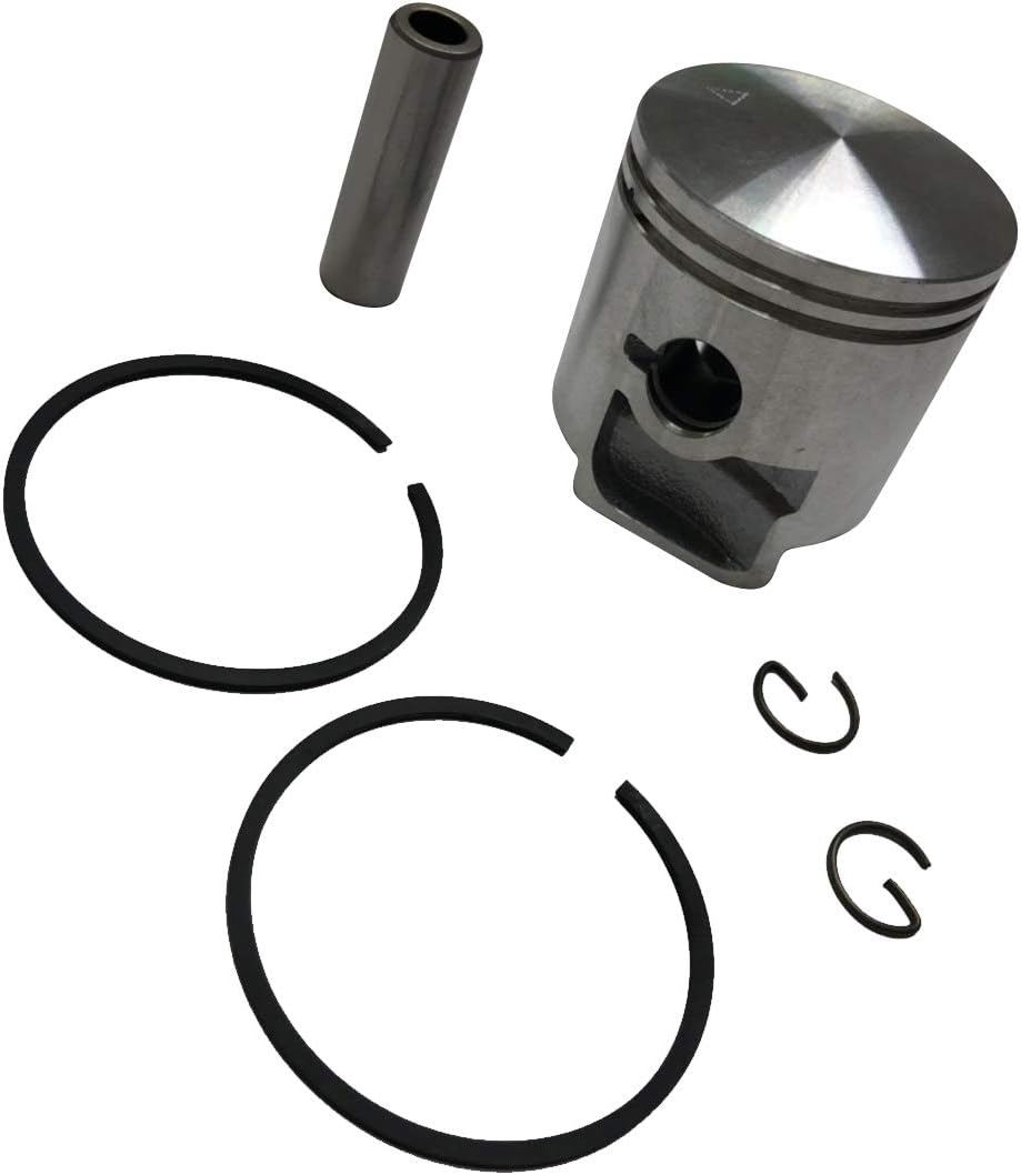 44MM Piston Piston Ring Kit Compatible with Husqvarna 150BF 150BT 350 BT Backpack Leaf Blower Parts Rep OEM 502849601