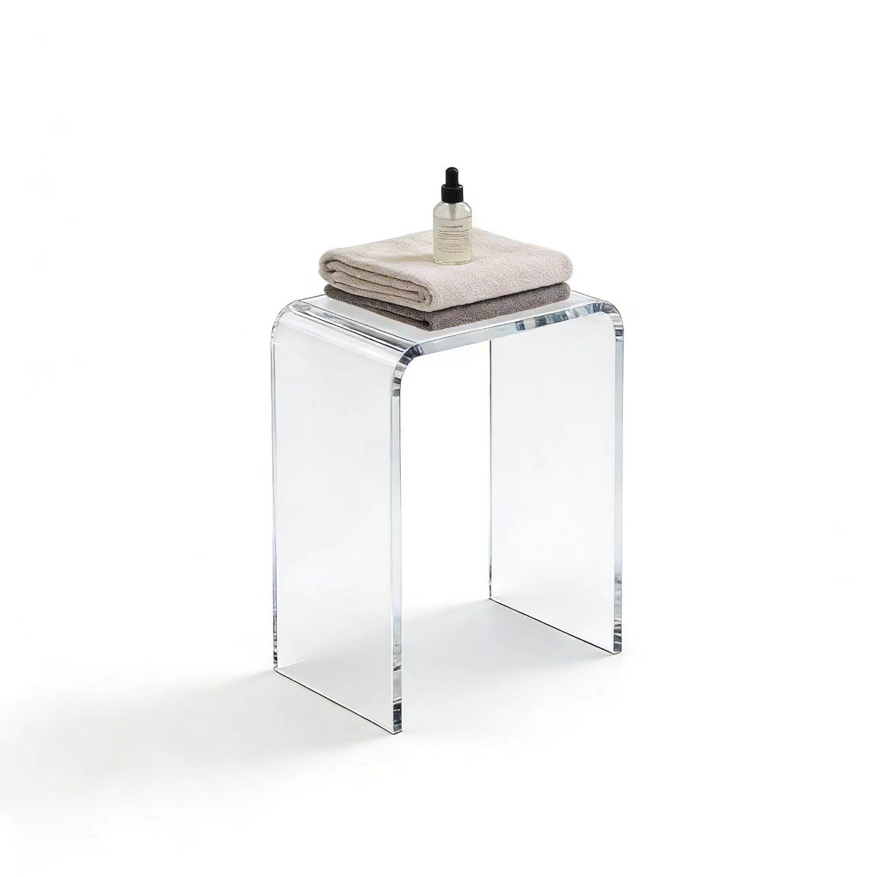 Photo 1 of ***FACTORY SEALED***GETCK Acrylic Shower Stool - 17.7" H
