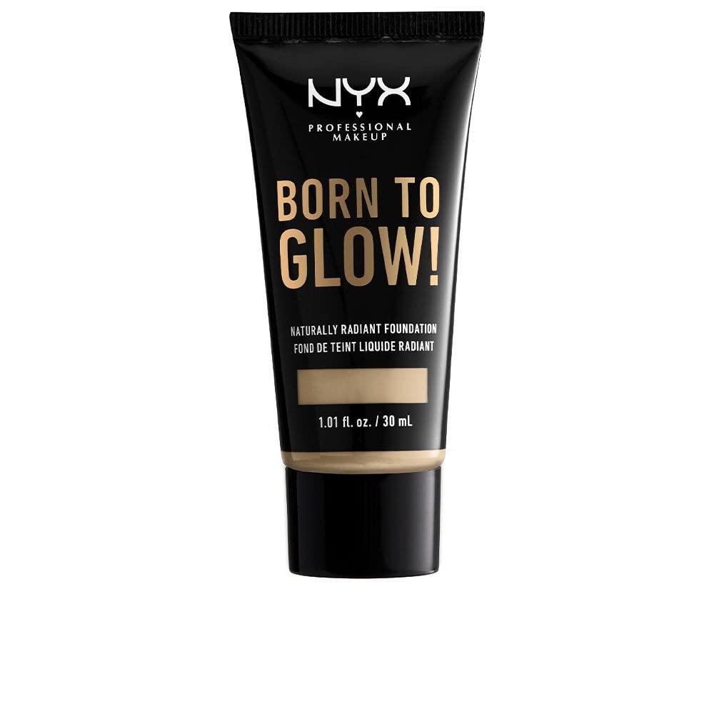 NYX PROFESSIONAL MAKEUP Born To Glow! Naturally Radiant Foundation, Nude 6.5