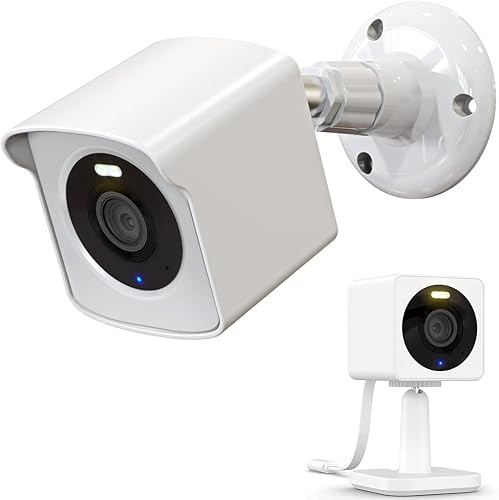 Soporte de pared para telefoto Wyze Cam OG y Wyze Cam OG, cubierta protectora resistente a la intemperie y soporte de montaje en pared ajustable de