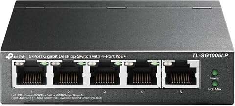 TP-Link TL-SG1005LP, 4 Port PoE + ile 5 Port Gigabit Masaüstü Switch