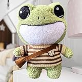 KIRIGAMI Frog Plush, 11.8-inch Frog Stuffed Animal Toy, Soft Cute Variety Cartoon Green Frog Plushie...