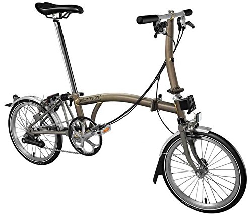 Brompton S6L Superlight 2017 – Bicicletta pieghevole grezzo laccato Titanium  Brompton : Amazon.it: Sport e tempo libero