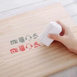 EVEBOT Printpods Mini Handheld Label Printer Mini Wireless Smart Printing Machine Pattern Logo QR Code Barcode Creative DIY Tattoos (Upgrade Package)