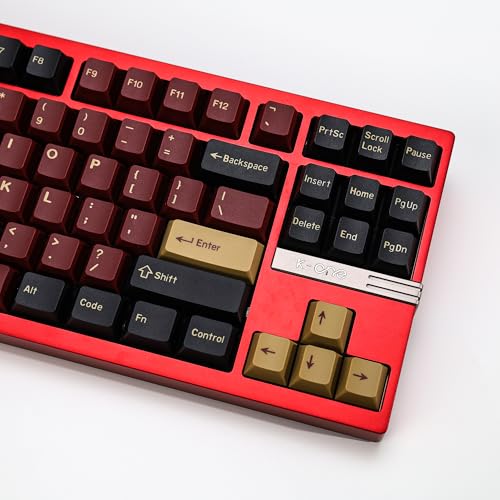KBDiy 174 Keys Clone Red Samurai Key Caps PBT Double Shot Custom Keycap Set,Keycaps 60 Percent,Cherry Profile Keycaps for GK61/64/68/84/87/100/104/108 Mechanical Keyboard by KBDiy - Image 7