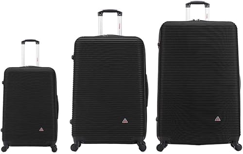 Miniatura 2 de InUSA Royal Collection Maleta de viaje con cuatro ruedas giratorias y tachuelas, Negro -, Royal