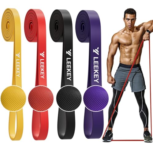 LEEKEY Resistance Bands, Exercise Bands with Bag, 5-85LB Home Strength Bands for Working Out, Travel, Gym Room, Physical Therapy (Men&Women) - USA Original Patent