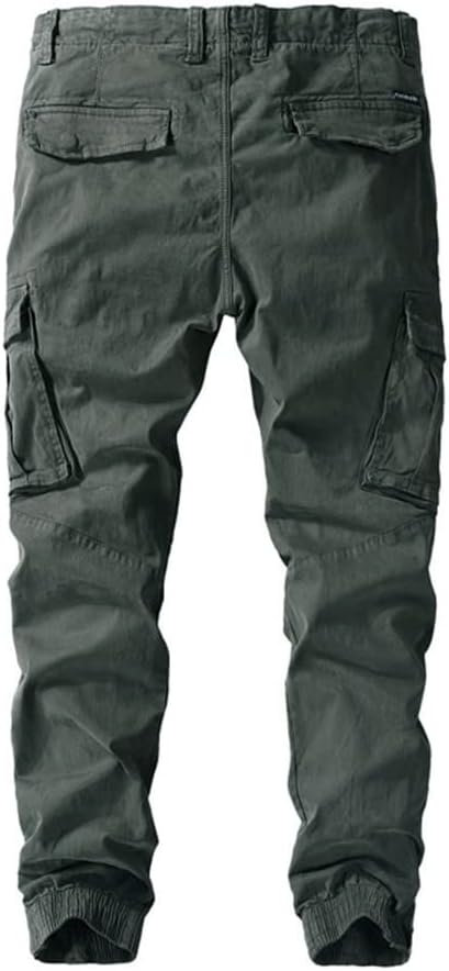 Mens Tactical Pants Multiple Pocket Military Cargo Pants Slim Fat Cargos Trousers
